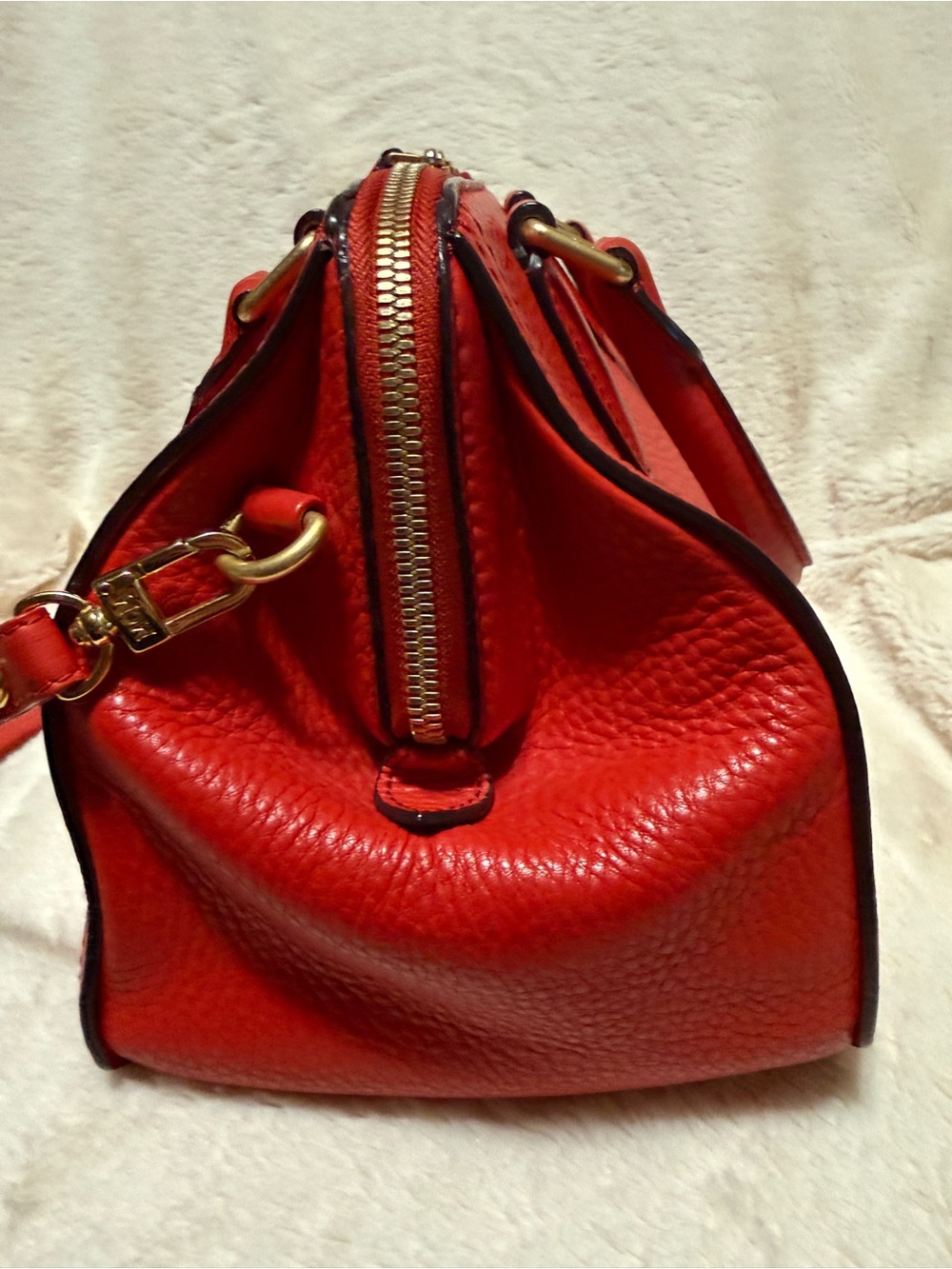 MCM Red Leather Bag - Picture 6 of 12
